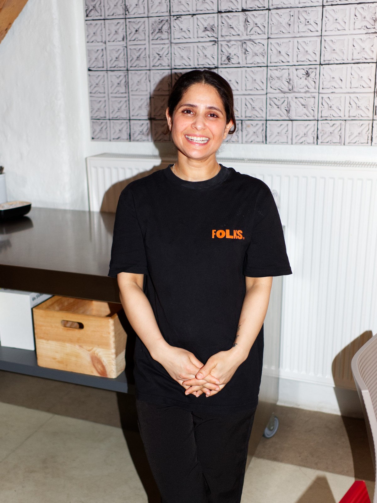 Laxmi, lunch host at FOLKS